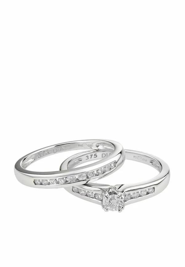 BRIDAL SET - Ring - white gold