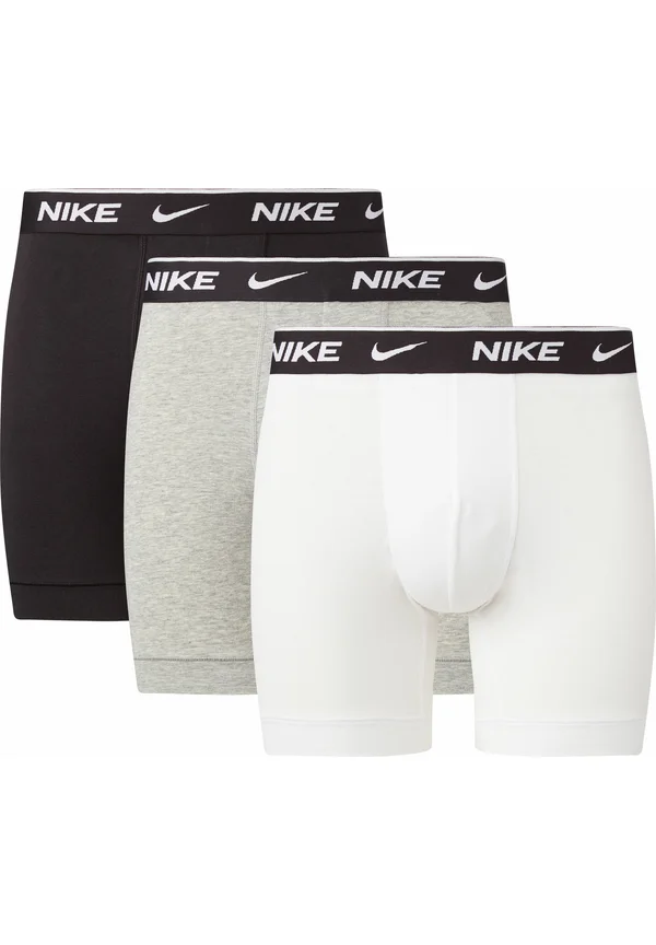 BRIEF 3 PACK - Panties - white/grey heather/black
