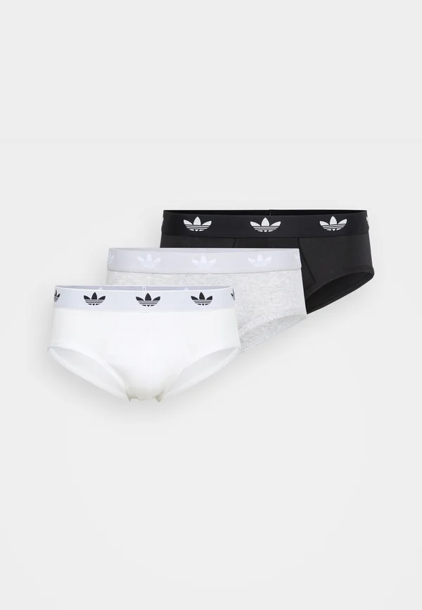 BRIEF 3 PACK - Slip - grey melange/black/white