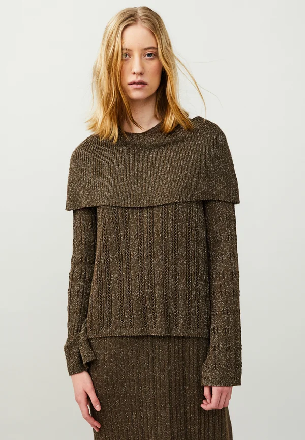 BRITT - Strickpullover - golden taupe