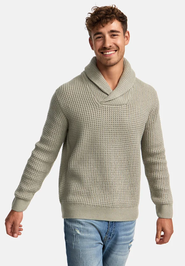 BROCKLY - Strickpullover - stone