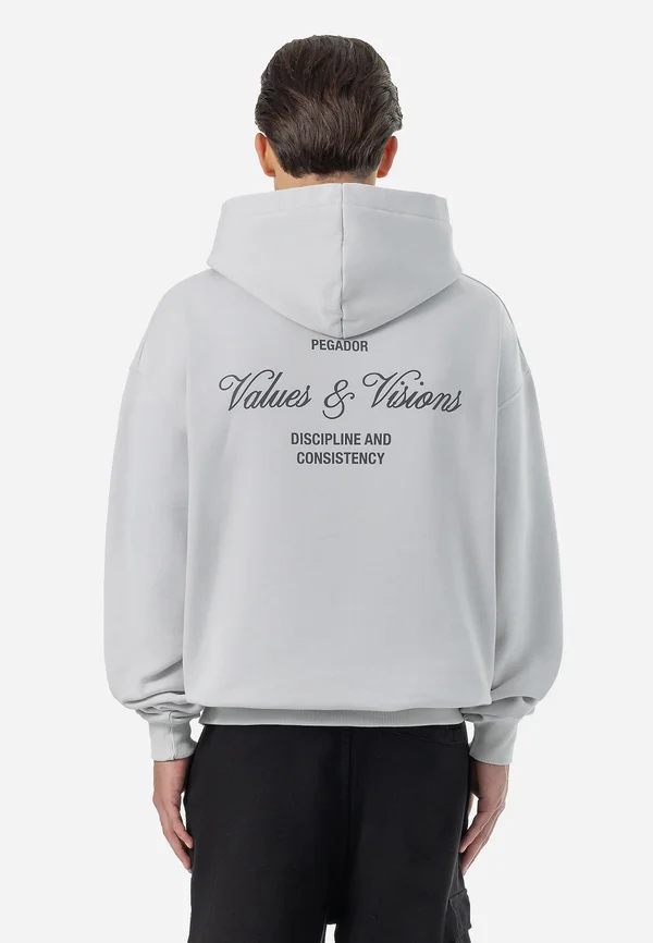 BRONSON OVERSIZED  - Kapuzenpullover - washed clear grey