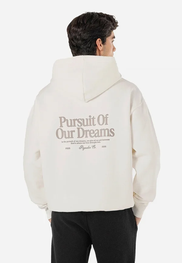 BROOKE HOODIE - Kapuzenpullover - washed warm white