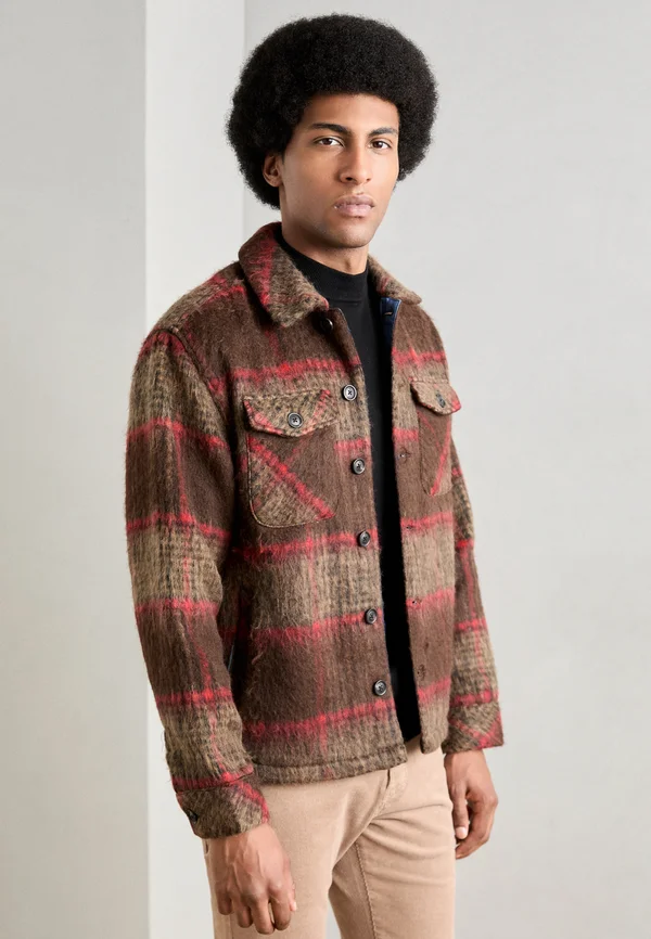 BRUSHED OVERSHIRT - Übergangsjacke - parchment