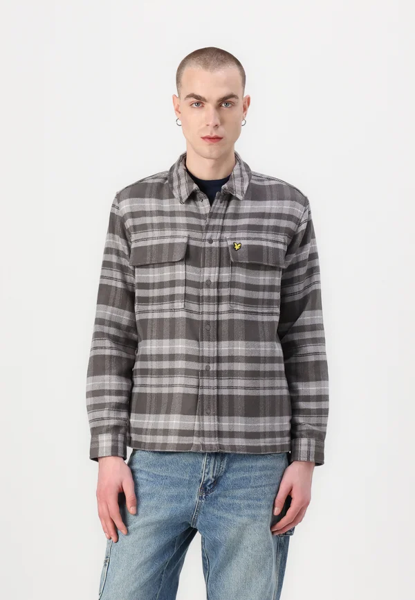BRUSHED OVERSHIRT - Leichte Jacke - warm grey