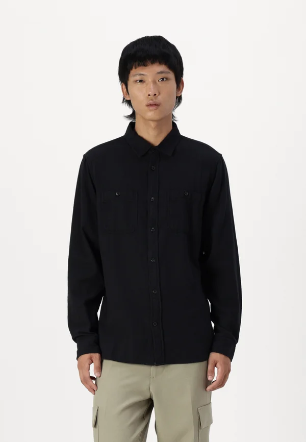 BRUSHED UTILITY - Businesshemd - true black