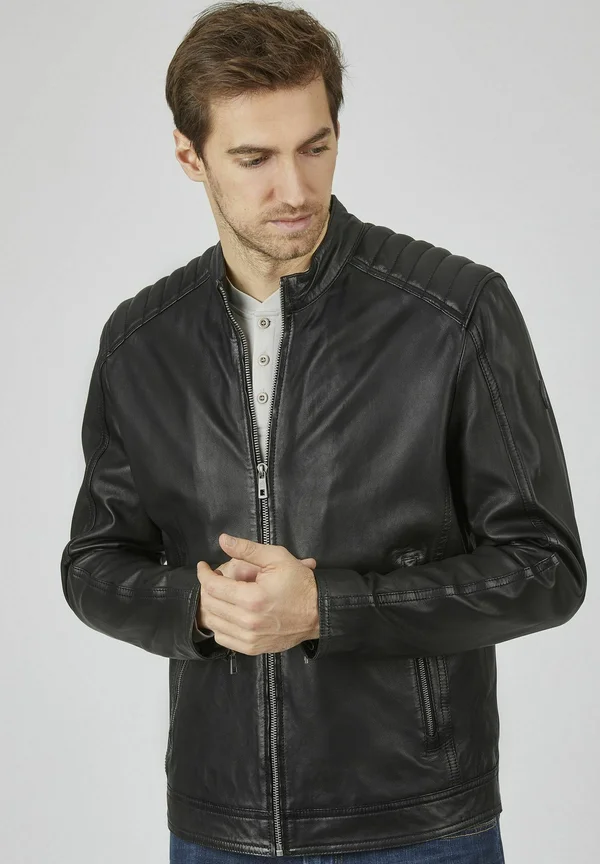 BUAPOLLO - Lederjacke - schwarz