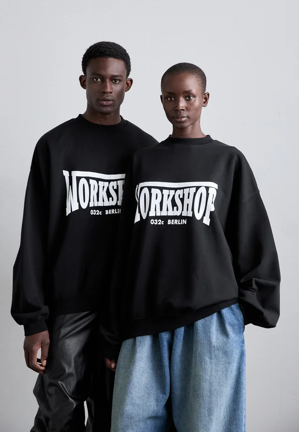 BUBBLE CREW NECK UNISEX - Sweatshirt - faded black