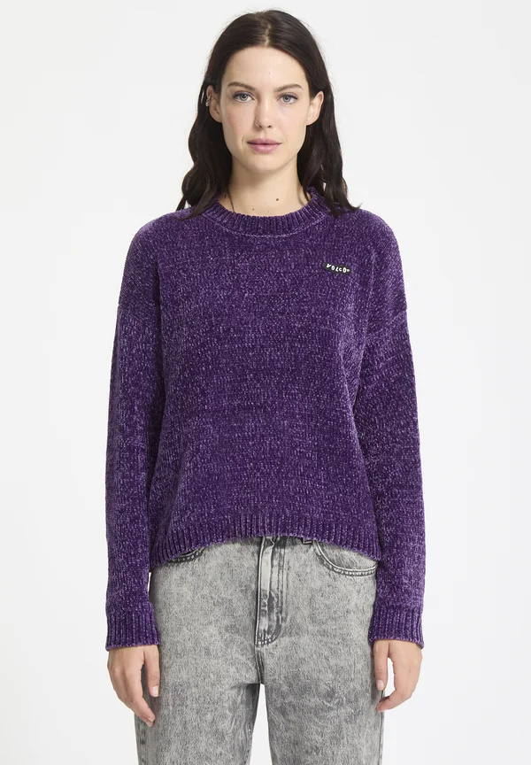 BUBBLE TEASE - Strickpullover - acai