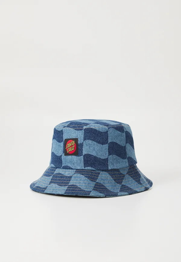 BUCKET HAT UNISEX - Hut - blue wave check