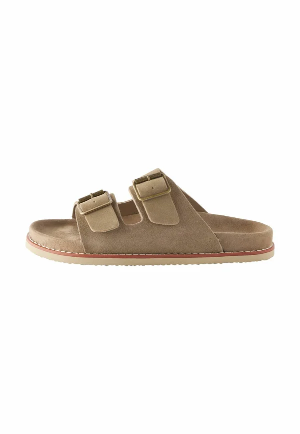 BUCKLE  - Pantolette flach - taupe brown
