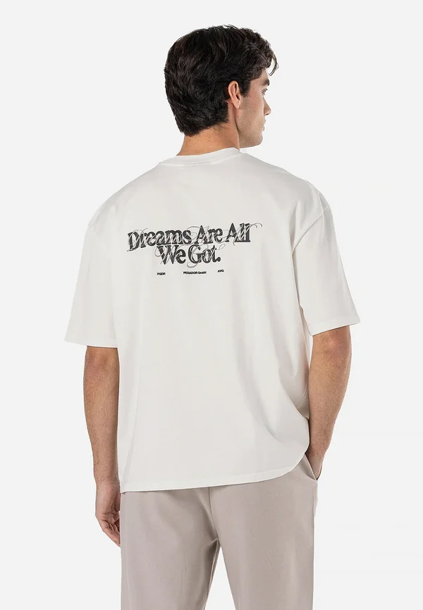 BUCKLIN TEE - T-Shirt print - washed warm white