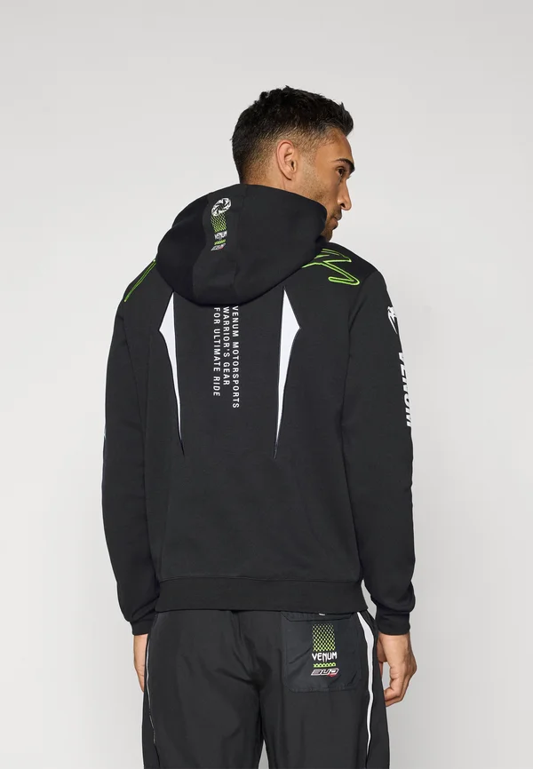 BUD HOODIES - Kapuzenpullover - black/white/lime green