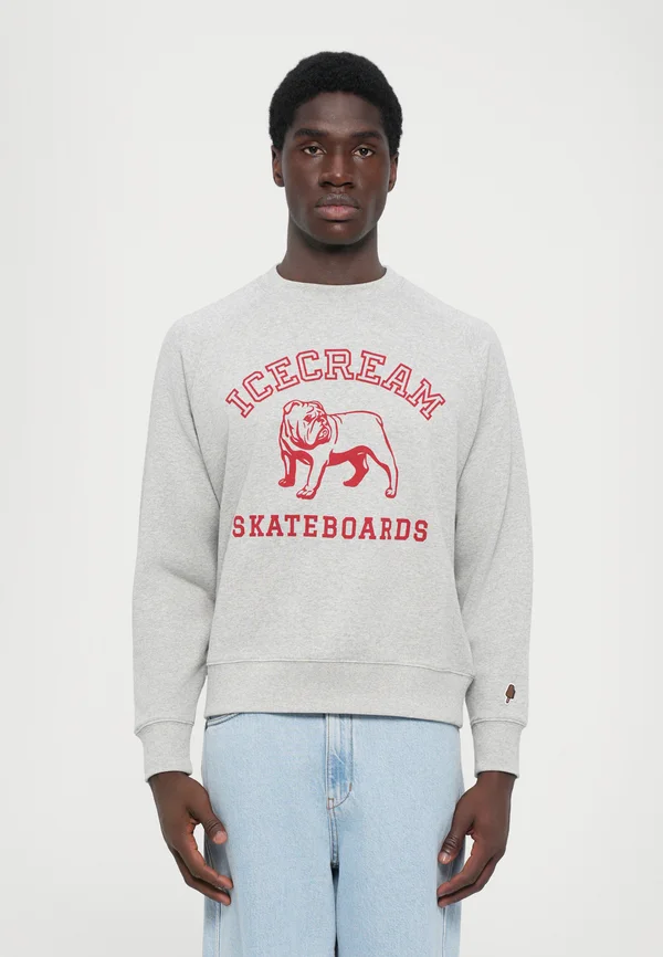 BULLDOG CREWNECK - Sweatshirt - grey