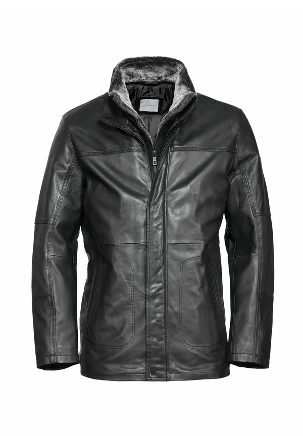 BULUCA - Lederjacke - schwarz