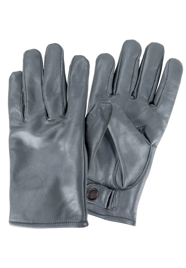 BUNDESWEHR LEDERHANDSCHUHE GEFUTTERTE WINTERHANDSCHUHE - Fingerhandschuh - grau