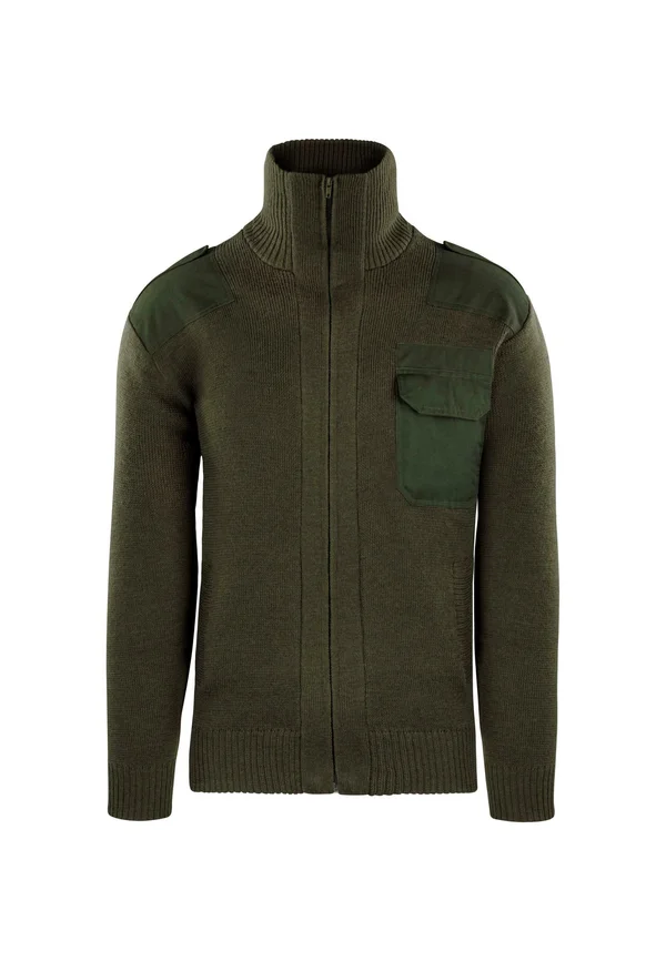 Bundeswehr Wolljacke Strickjacke Cardigan ISTRUP  - Strickjacke - oliv