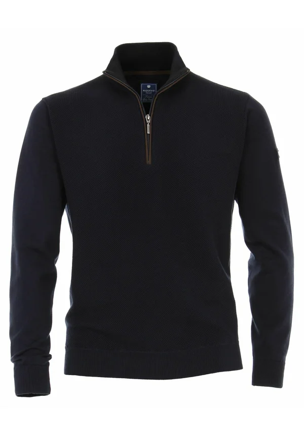 BUNDLE CASUAL FIT MIT ZIPPER IN VERSCHIEDENEN FARBEN - Strickpullover - blau