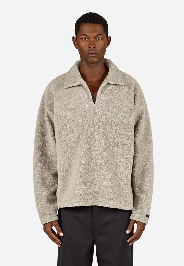 BURANO COLLAR LONGSLEEVE - Fleecepullover - flint grey