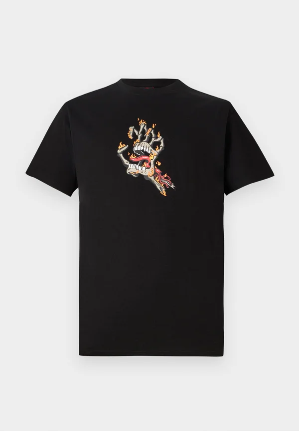 BURNT BONE HAND UNISEX - T-Shirt print - black