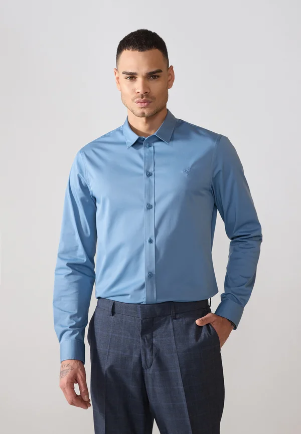 Businesshemd - blue-grey