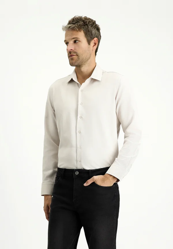 Businesshemd - medium beige