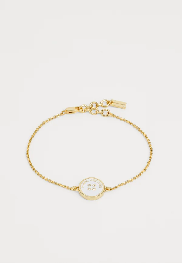 BUTTON CHAIN BRACELET - Armband - gold-coloured/cream