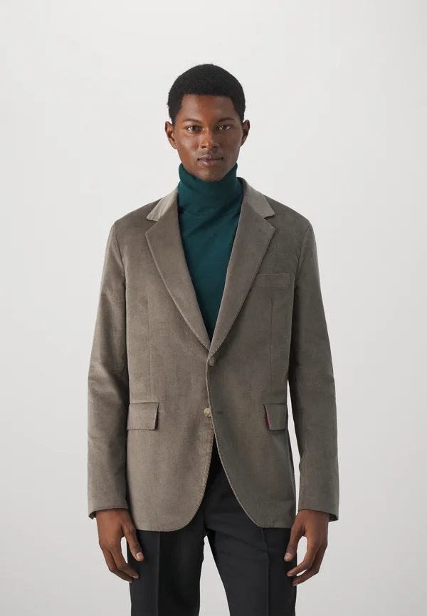 BUTTON JACKET - Sakko - grey