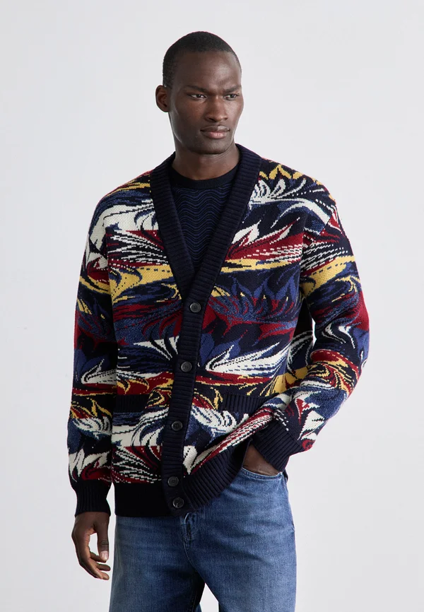 BUTTONED CARDIGAN - Strickjacke - multicolor