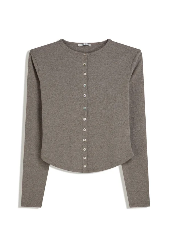 BUTTONED - Strickjacke - sand