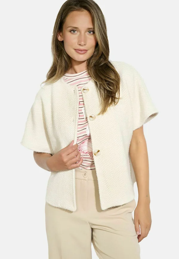 BUTTONED - Strickjacke - vanilla white