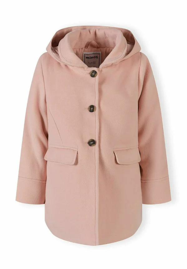 BUTTONED WITH COLLAR - Wintermantel - pink
