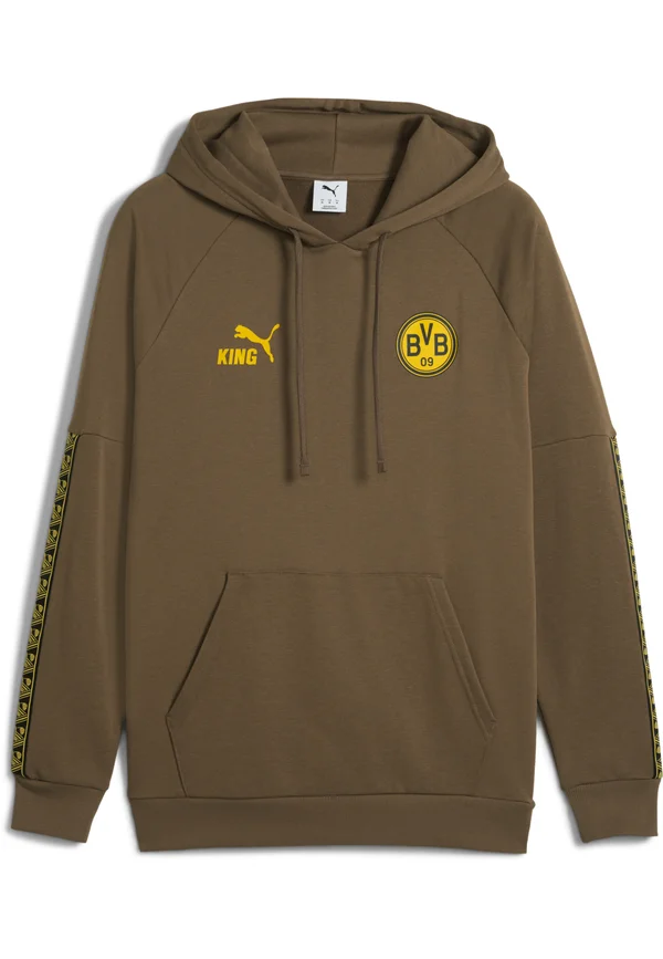 BVB KING  - Kapuzenpullover - haute coffee-yellow sizzle