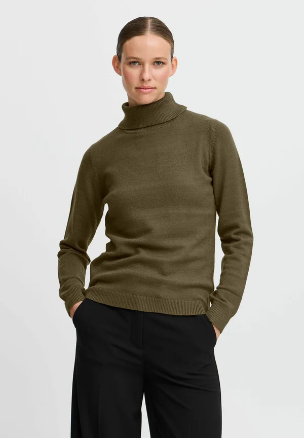 BYMANINA ROLLNECK - Strickpullover - olive night