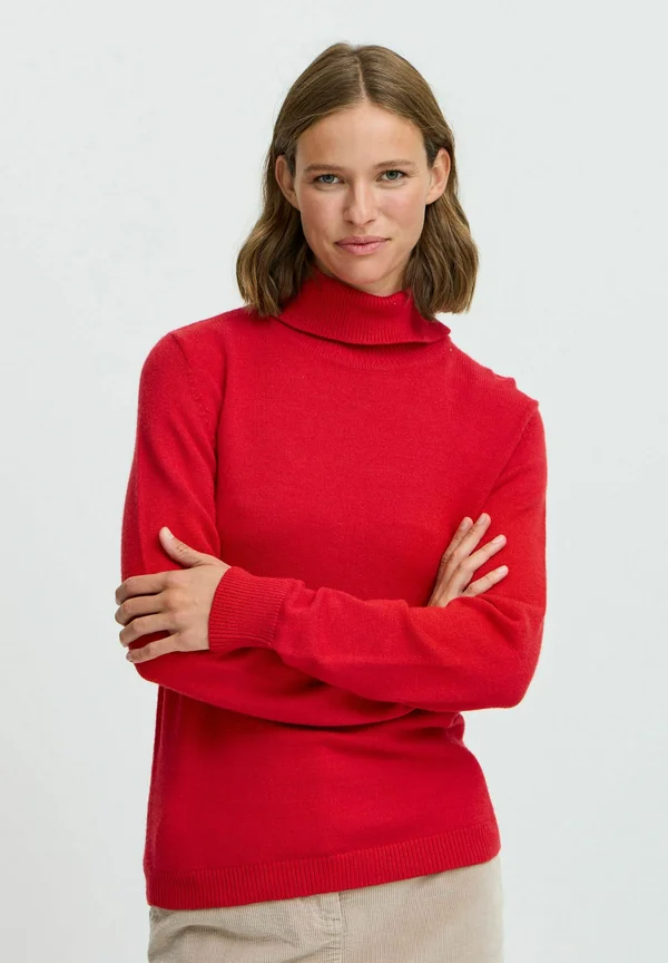 BYMANINA ROLLNECK - Strickpullover - scarlet sage