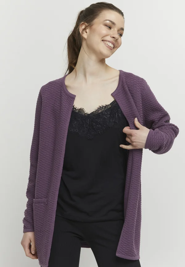 BYMANJA - Strickjacke - grape jam