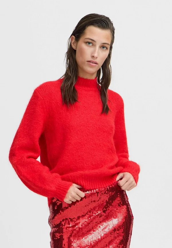 BYMILLER - Strickpullover - haute red melange
