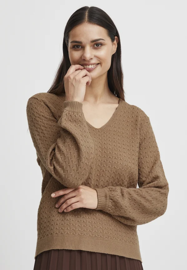 BYMilo - Strickpullover - tiger's eye melange