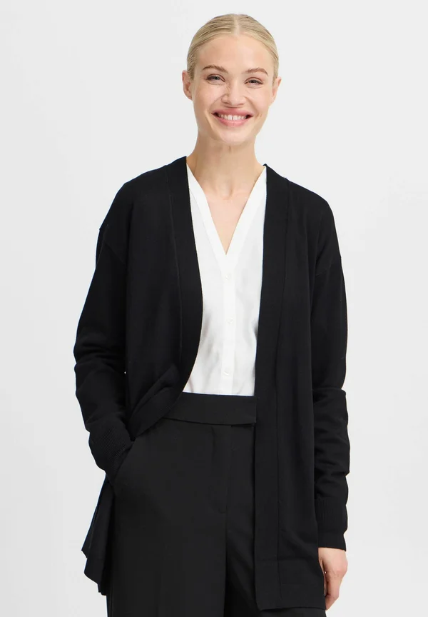 BYMMMORLA - Strickjacke - black