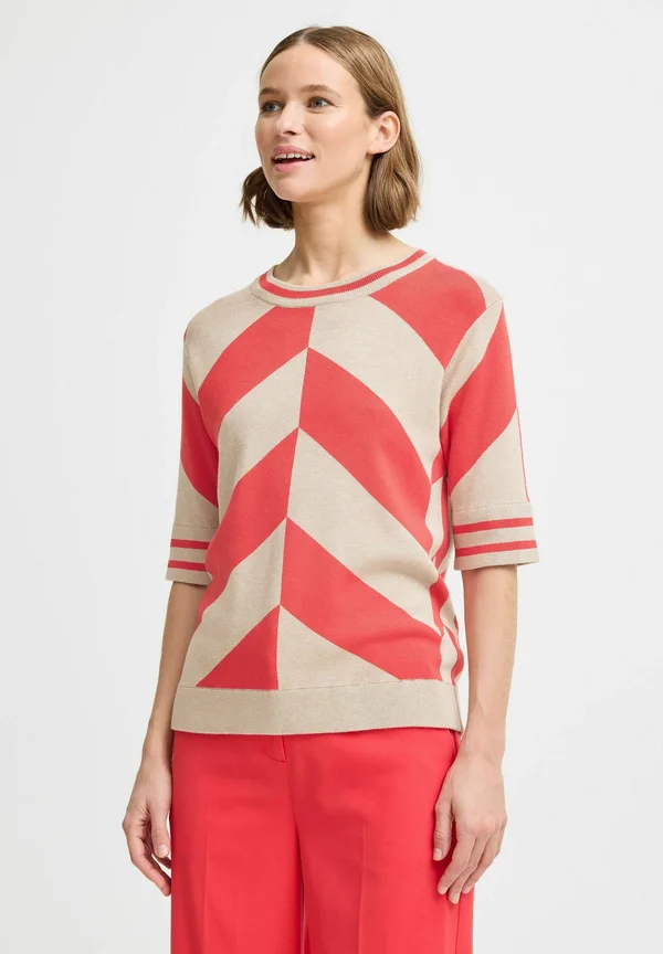 BYMMMORLA - Strickpullover - poinsettia mix