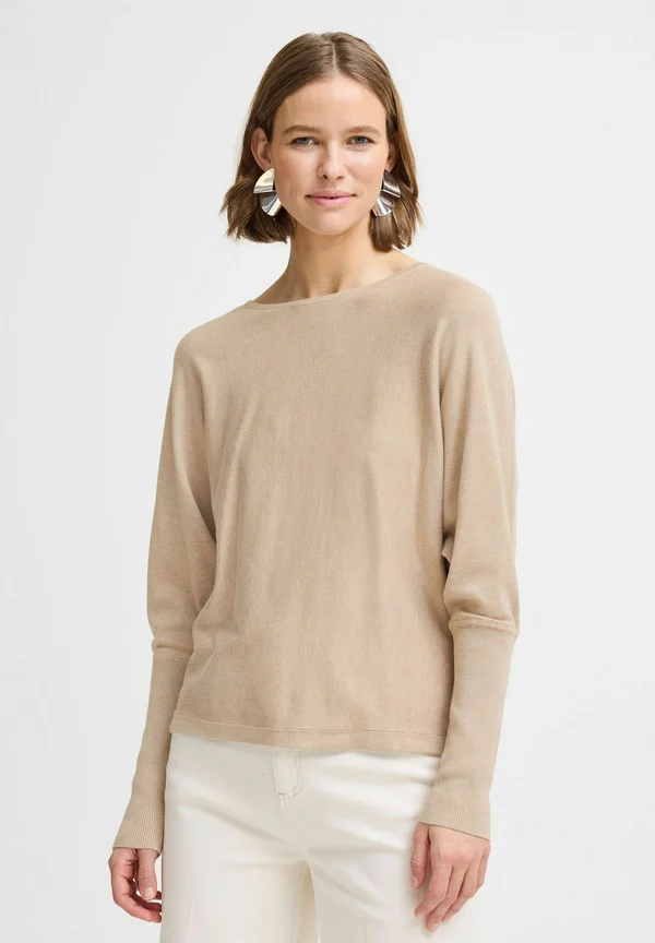 BYMMORLA BAT JUMPER - Strickpullover - humus melange