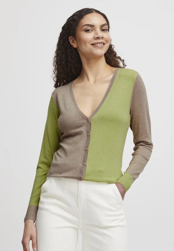 BYMMPIMBA - Strickjacke - celery green mix