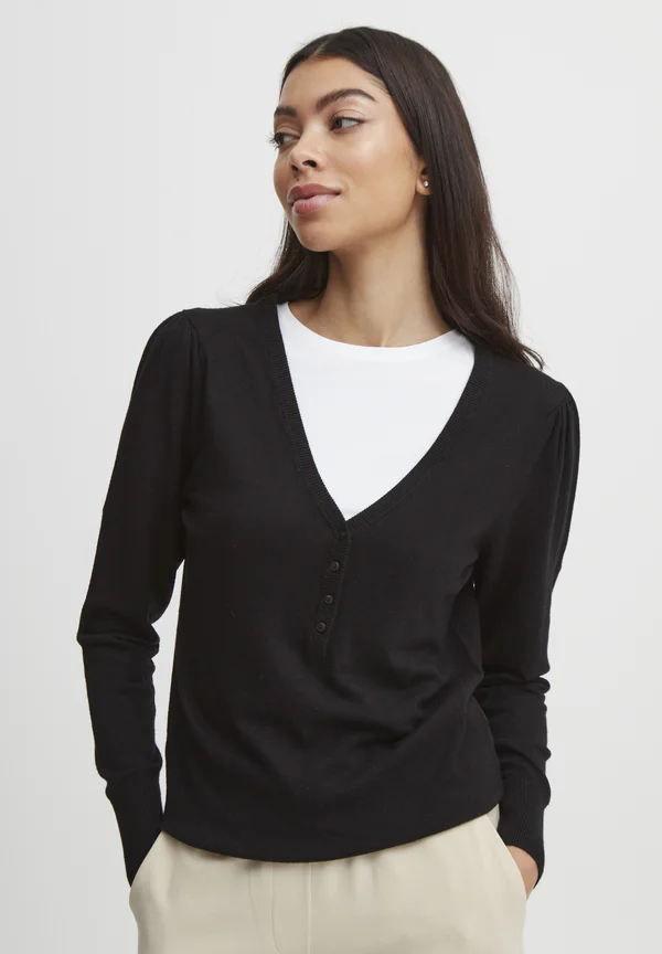 BYMMPIMBA - Strickpullover - black
