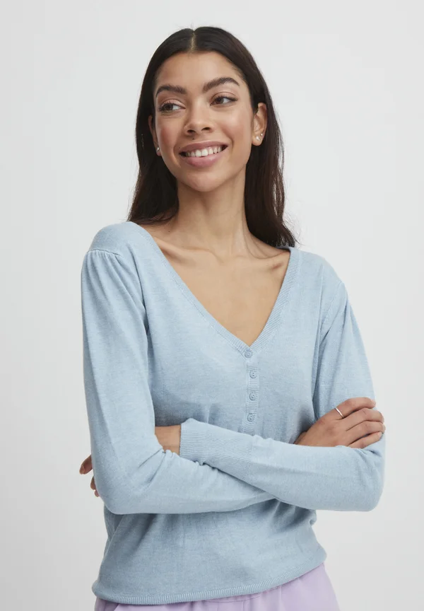 BYMMPIMBA - Strickpullover - blue bell melange