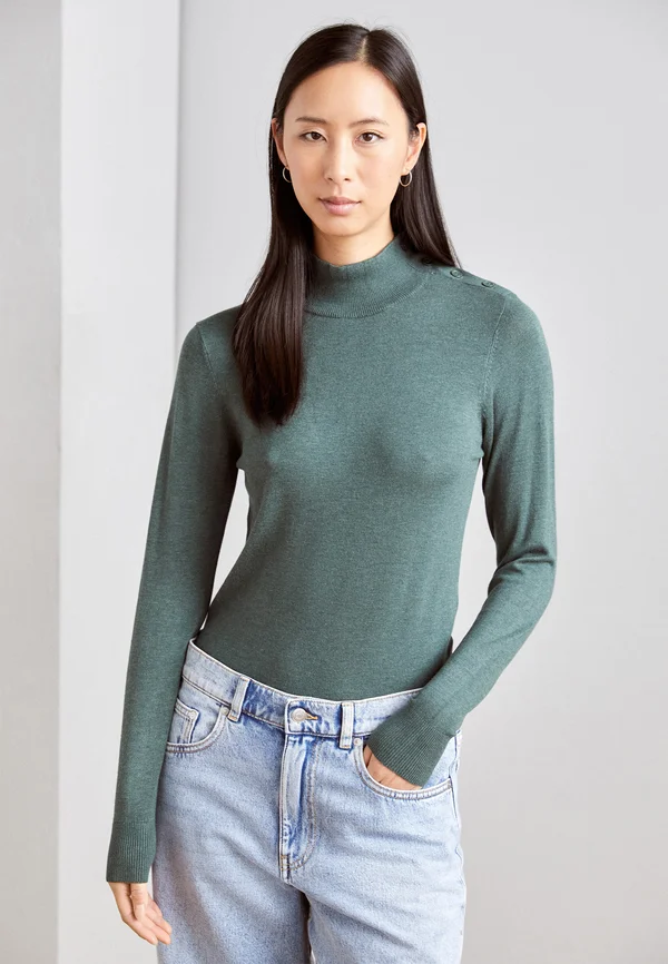 BYMMPIMBA - Strickpullover - cilantro melange