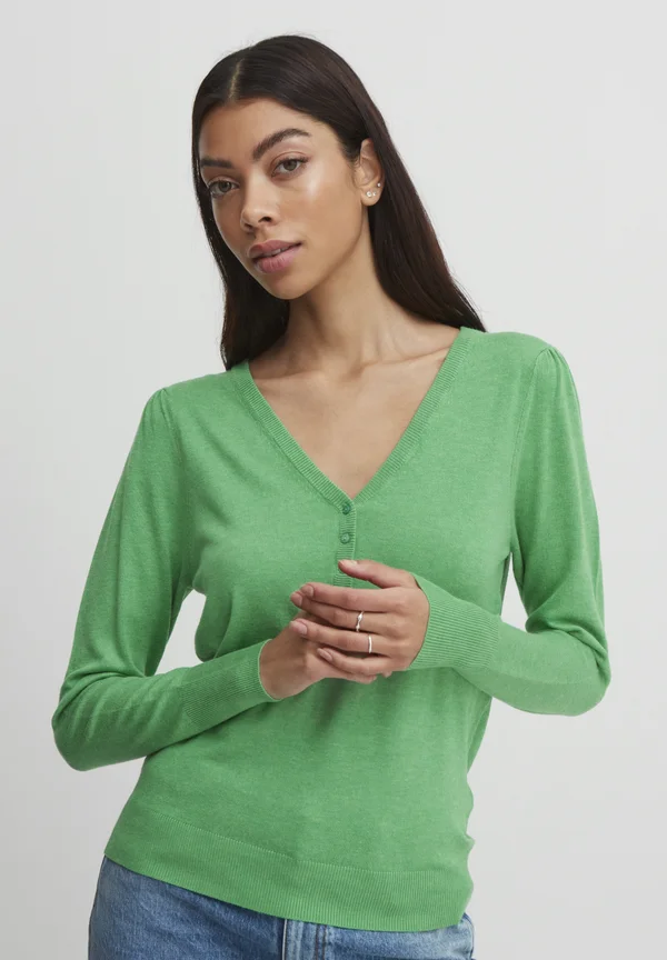 BYMMPIMBA - Strickpullover - ming green melange