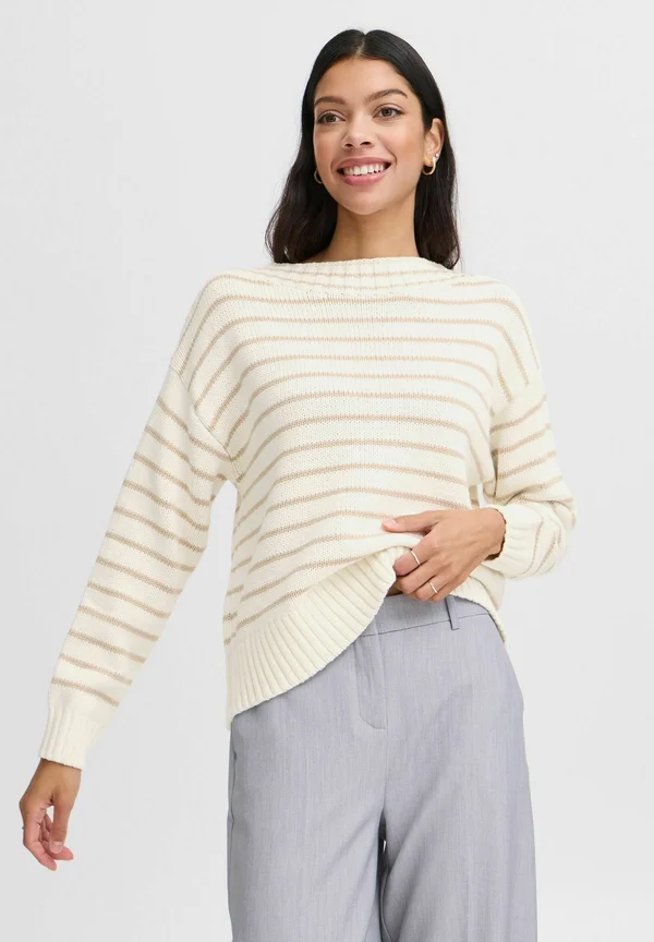 BYNAGLA - Strickpullover - humus mix