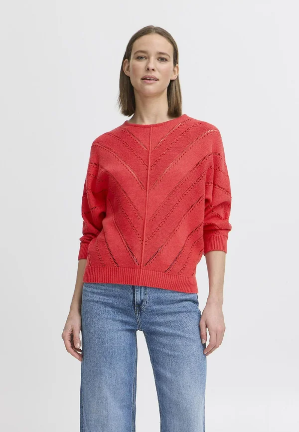 BYNAJO - Strickpullover - poinsettia