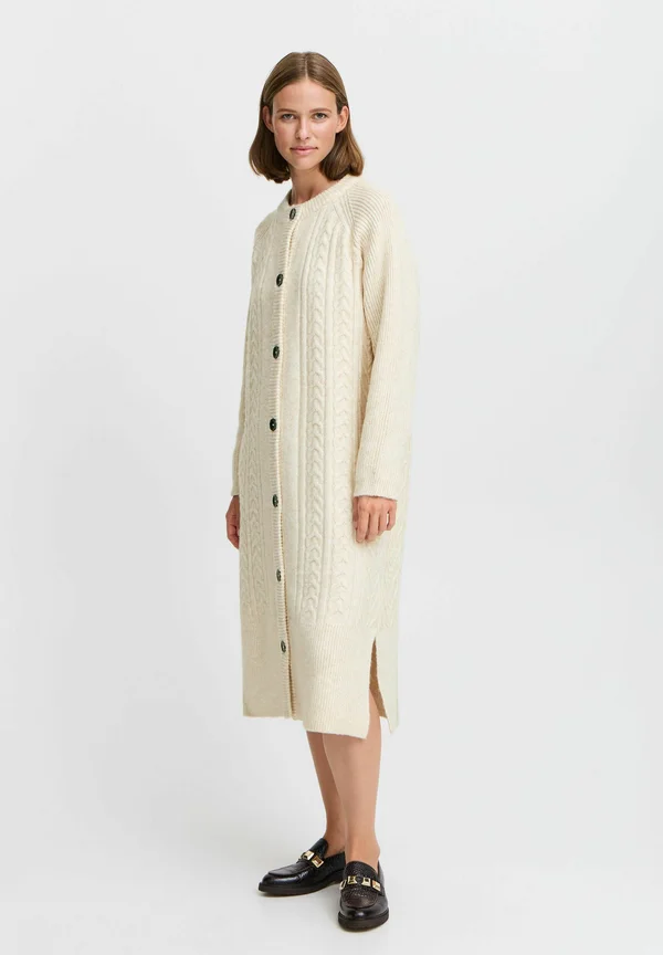 BYNELLO - Strickjacke - birch melange