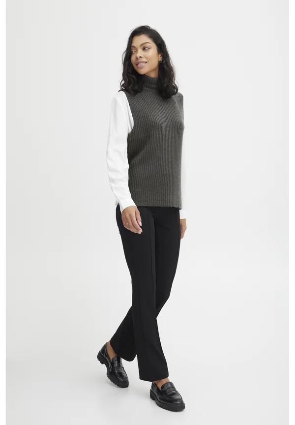 BYNora - Strickpullover - dark grey melange